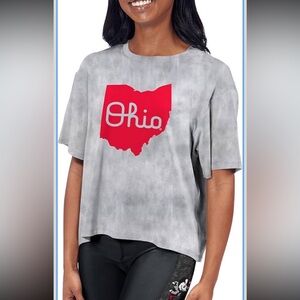 CERTO Women's NCAA Team Cropped Short Sleeve T-Shirt NWT S